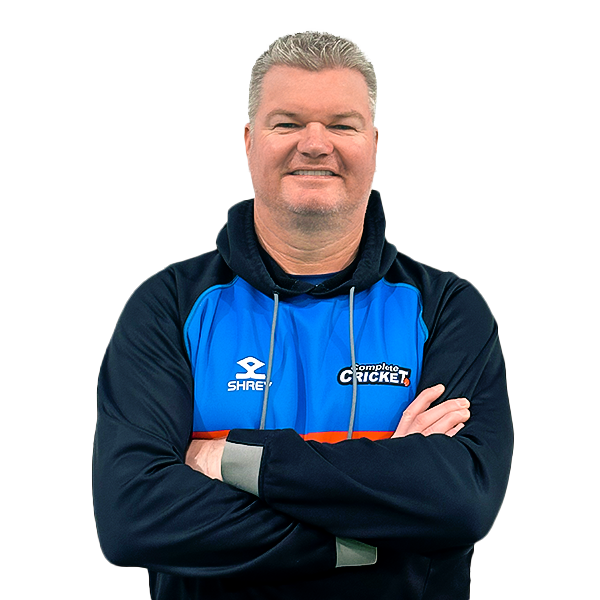 Grant Lambert, Head Coach at Complete Cricket Academy, providing expert guidance in batting, bowling, and fielding.